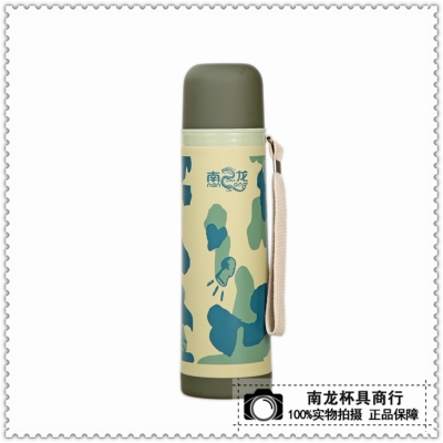 Manufacturers direct sales 500ml camouflage color outdoor cycling car bullet thermos cup mountaineering travel water cup