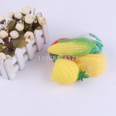 Manufacturers Direct New Strange children's soft rubber toys knead called Fun Fruits and vegetables ring toys wholesale
