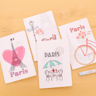 Manufacturer direct selling South Korea small and fresh soft copy of the cute stationery line notebook A5 notepad.