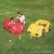 BESTWAY 52159 Child Safety Environmental Protection Inflatable Car + 50 Ocean Wave Ball