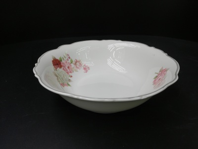 9-inch bone China monsoons with small membrane and single gold thread/single silver thread.