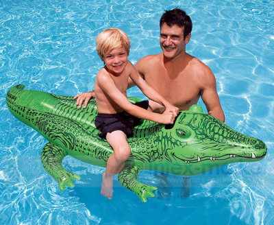 The Original INTEX Crocodile, inflatable water horse children 's water animal toy