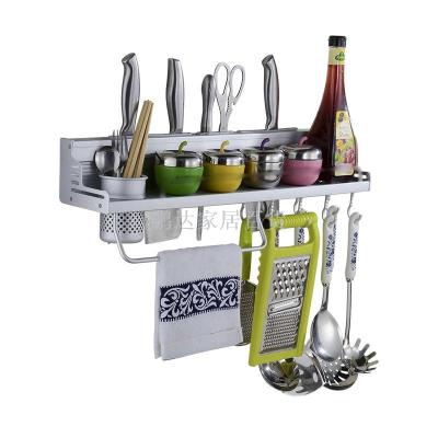 Kitchen kitchenware shelf space aluminum knife frame aluminum edge guardrail multi - function storage rack wholesale.