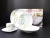 Daily necessities ceramic high - temperature porcelain with 20 square cups plate and plate dishes.