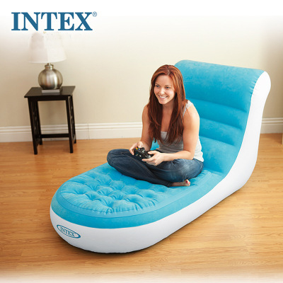 Original INTEX high grade flocking single back loungey Inflatable sofa lounge Chair
