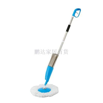Spray spray mop a long rotating household lazy flat mop mop the floor mop rotary mop.