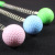 6142 golf ball silicone spring massaging hammer on the back and back of the neck hammer massage stick.