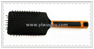 Hot sale new plastic water transfer printing high - grade hair comb daily gift massage comb.