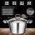 The stainless steel soup pot health soup pot, han style compound bottom soup pot kitchen induction cooker cooking pot 