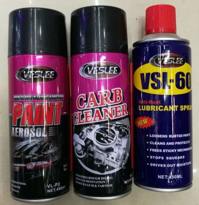 Self-spray paint, automatic spray paint, sheet wax, tire cleaner.