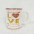 300ml1124 new product seven color glaze, rainbow glaze, can customize the valentine's day mug, coffee cup, pottery.