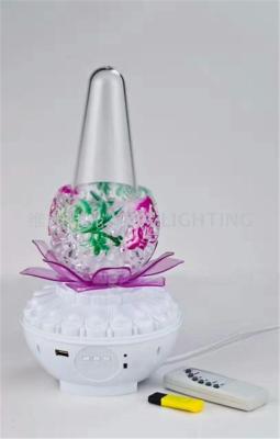Music fountainhead light sun music colored lights MP3 bluetooth fountain lamp crystal 7 colored lights.