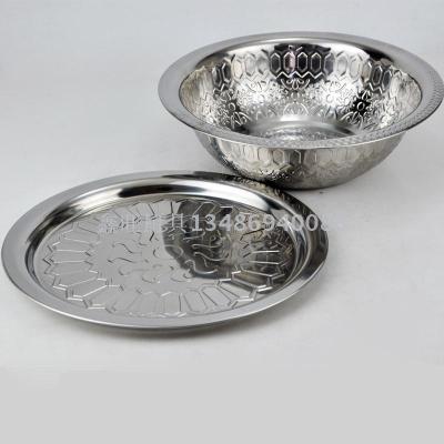 The stainless steel printing flowerpot with a cover to export the basin embossed with the basin.