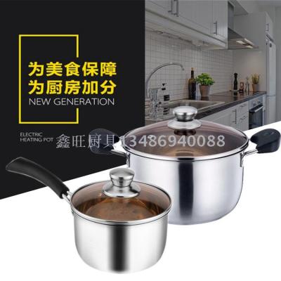Special thick sand light composite steel soup pot without magnetic soup pot of light milk pot special thick 