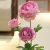 Simulation flower 3 head dew lotus home decoration flower silk flower table porch decoration flower.