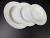 Ceramic high temperature porcelain white tyre 8.5 inch round plain soup.
