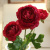 Simulation flower 3 head dew lotus home decoration flower silk flower table porch decoration flower.