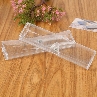 Hot style PVC transparent presbyopia glasses box plain polarized glasses clip box glasses box wholesale direct supply