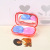 Lovely contact lens case simple set personality glasses cartoon fresh powers compact mini portable