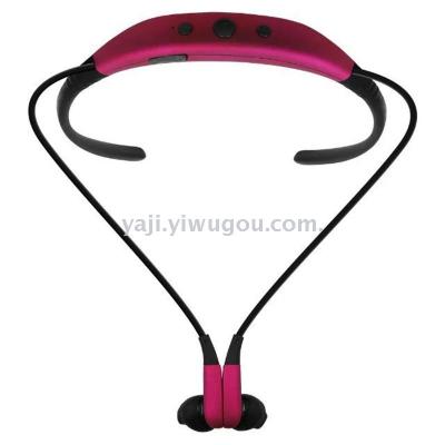 STN-730 magnetic suction bluetooth headset new neck - mounted sport running wireless headphones.