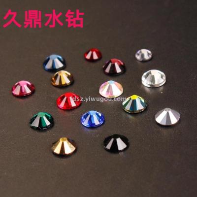 Colored glass bottom drill, diamond jewelry, nail, diamond, clothing, accessories, hot drill manufacturers direct sales.