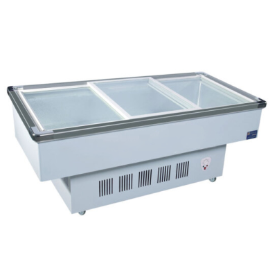 Xujin TCD-200 commercial order counter display cabinet soft frozen horizontal seafood cabinet.