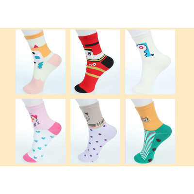 FUGUI girls' cotton fashion socks 