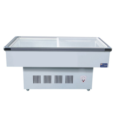 Xujin TCD-180 commercial order counter display cabinet soft frozen horizontal seafood cabinet.