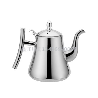 thicken stainless steel coffee pot restaurant tea kettle with a tea kettle with a leaky net.