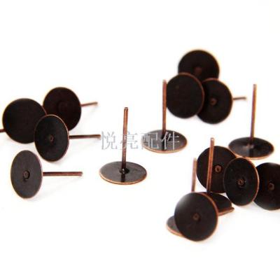 Manufacturer direct selling metal DIY jewelry accessories pin earrings pin gold jewelry wholesale handicrafts.