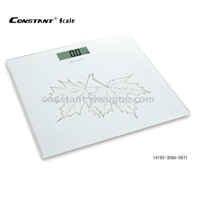 [constant-306a] steel glass square weighing scales electronic personal scale.