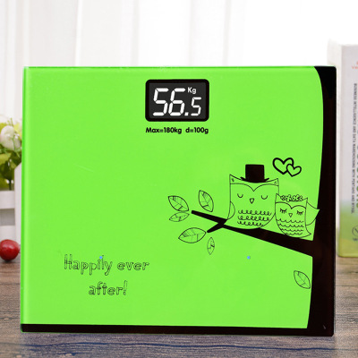 4MM cartoon body scale new weight scale electronic household precise human health is accurate liquid crystal.