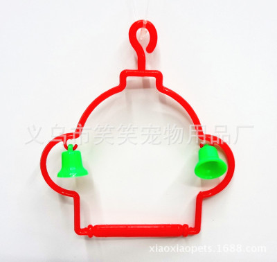 Factory direct selling bird toy rings hook bells on the swing.