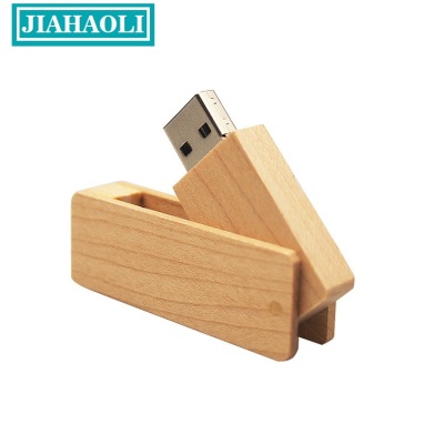 Jhl-up019 right Angle wooden rotary U plate 8g gift wood U disk - engraved LOGO gift wholesale customization..