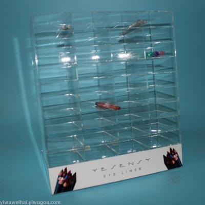 Clear Plexiglass Eye Liner Display Stand