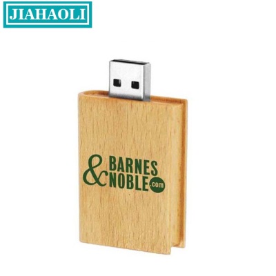 Jhl-up018 solid wood U plate electronic gift customization beech USB various wood customized LOGO sales..