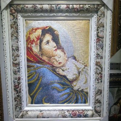 Religious objects Mary painted tapestry paintings of Catholic ICONS