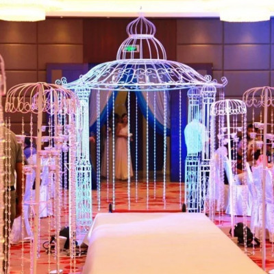 European-style iron yi Mongolian stage wedding flower pavilion ceremony pavilion photography props.