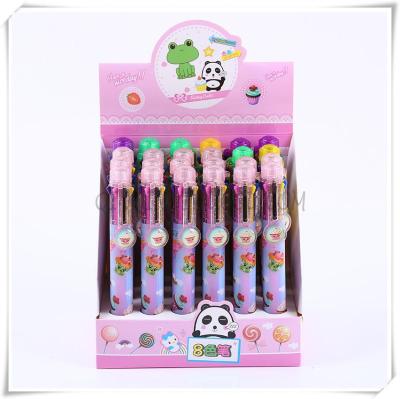Creative stationery lovely multi-color vision ballpoint pen multi-function color pen 8 colors pen