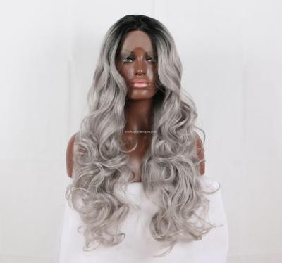 A wig with a grey hair and grey hair, a wig and a wig.