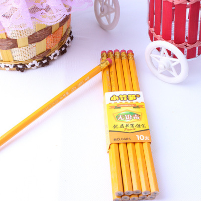 Factory Custom Pencil Factory Direct Sales Yellow Rod Pencil HB Pencil Wooden Pencil Various Specifications Custom Wholesale