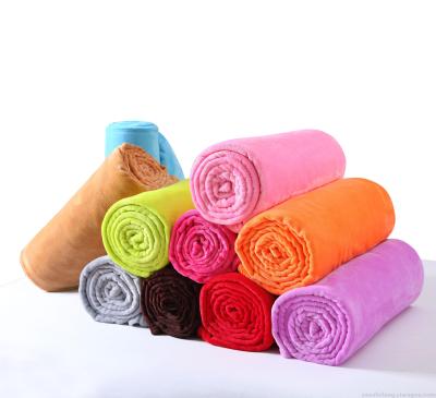 Hot style solid colour blanket coralline plain fawn blanket gift blanket knee blanket custom made children's blanket