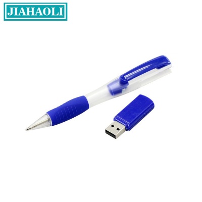 Jhl-up050 fashion U pen customized creative plastic U disk pen cap style pen type usb flash drive, 8G customizable LOGO..