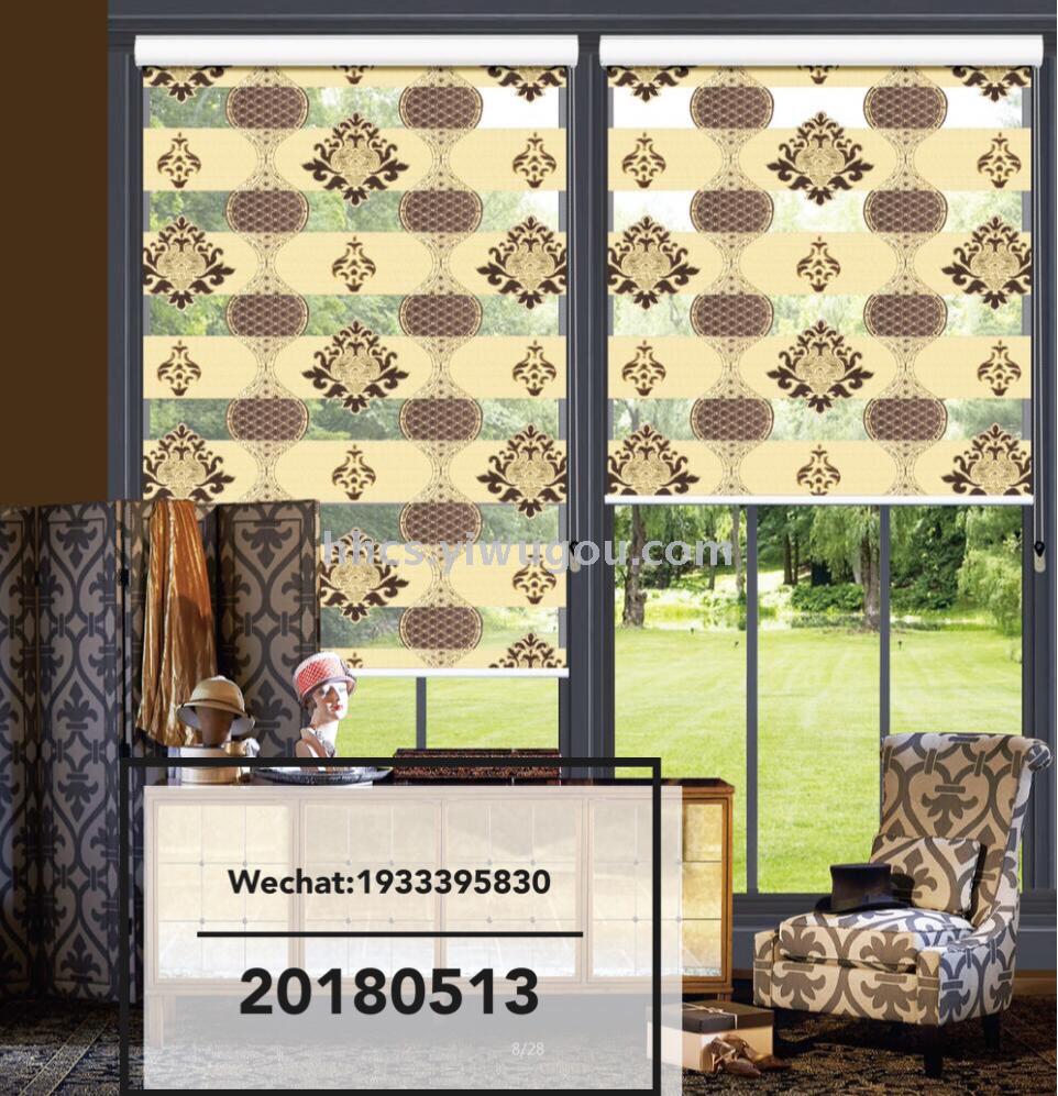 CURTAIN定做中高低档提花柔纱帘成品外贸批发ROLLER BLINDS