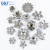 Iron art accessory hearts of Christmas roses animal series iron flower manufacturers wholesale iron stamping.