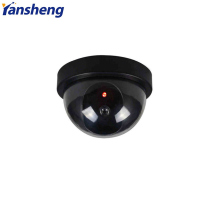 220V ac plug-in semi-spherical simulation camera fake surveillance camera simulation monitor with lamp.