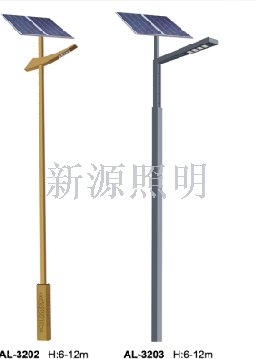 New 320 Series Single Rod Double Rod Integrated Solar Courtyard Landscape Lamp