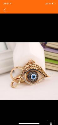 Turkey blue eye key ring!