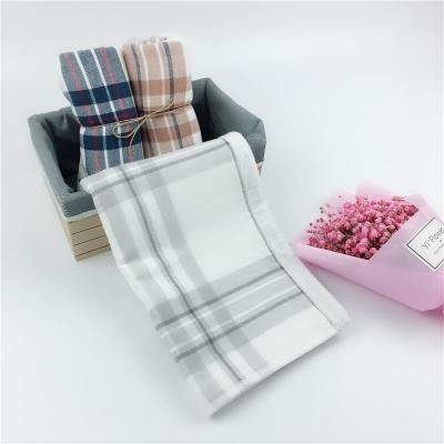 Manufacturer direct selling cloth art plaid super absorbent cotton gift set 2018.