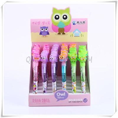 The new owl pen Chinese dream lamp pen cartoon stationery lovely ballpoint pen.